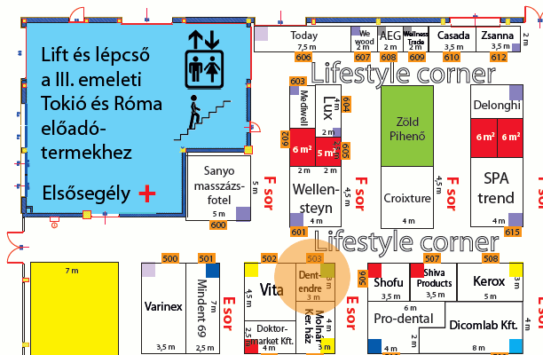 Dentendre Fogtechnikai labor helye a Dental World 2014 vásáron